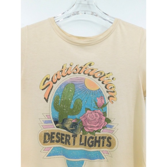 Spell & The Gypsy Collective Satisfaction Desert Lights Pima Cotton Tee Cream S - Picture 4 of 7